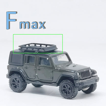 1/64 Luggage Baggage Package Car Roof Dome Parts Suitcase Box Black Decoration Ornament for 1:64 HotW Domeka Mini Cars Model Toy
