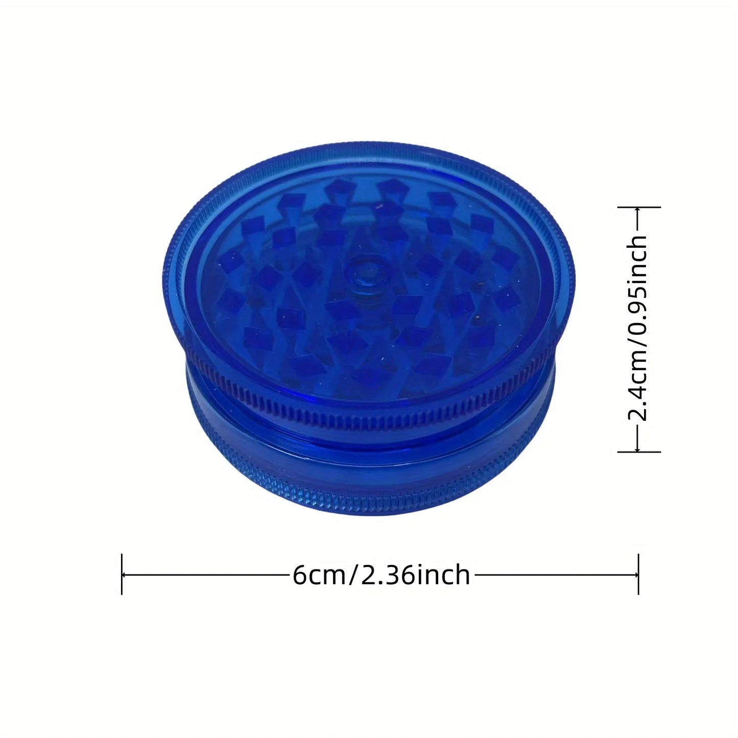 40/60mm Plastic Herb Grinder 3-layer Manual Spice Salt Mill Pepper Mortar Pestle Tobacco Raw Grass Grinder Cigarette Smoke Tool