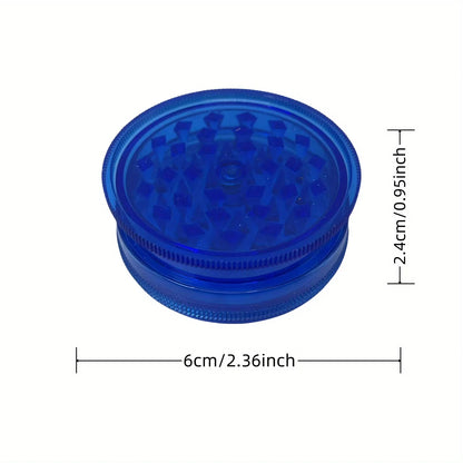 40/60mm Plastic Herb Grinder 3-layer Manual Spice Salt Mill Pepper Mortar Pestle Tobacco Raw Grass Grinder Cigarette Smoke Tool