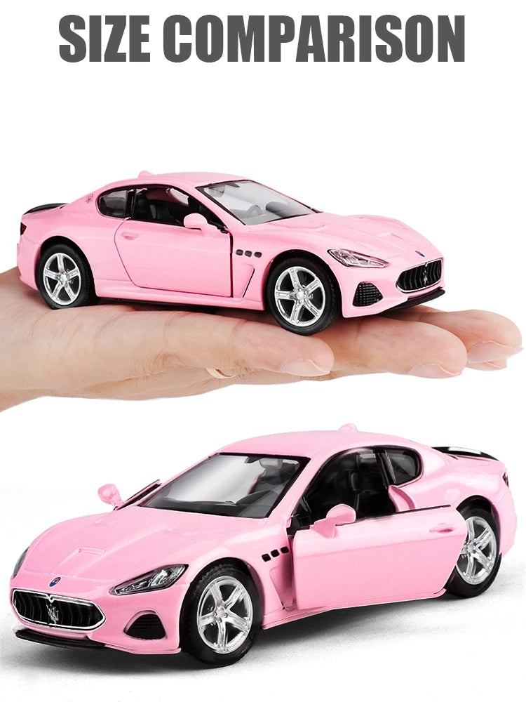 1/36 Maserati GranTurismo MC Super Sport Toy Car Model For Children RMZ CiTY Diecast Miniature Pull Back Collection Gift Kid Boy