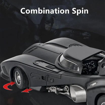 1/24 Classic Movie Car Batmobile Bat Alloy Sports Car Model Diecast Metal Toy Racing Car Model Sound Light Simulation Kids Gifts