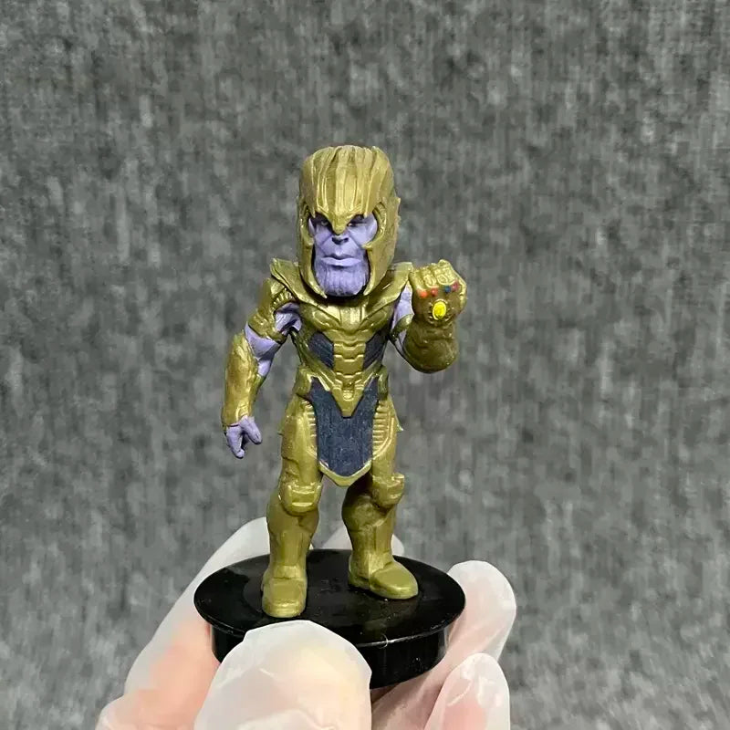 Marvel Movie AvengersSuper Mini Action Figure Hero Iron Man Spiderman Dolls Ornaments Collectible Model Children's Birthday Gift