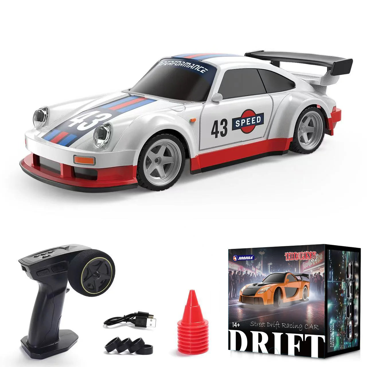 Hot Sales New With Gyroscope Jiabaile 1:43 Mini Four-Wheel Drive Drift Remote Control Car Full-Scale Professional Rc Racing Car