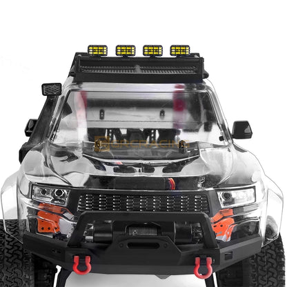 GRC G157MW/Y RC Car 1/8 1/10 Fog Light 17mm Rectangular Spot Light with Lampshade Simulation Off-road Exploration Headlight