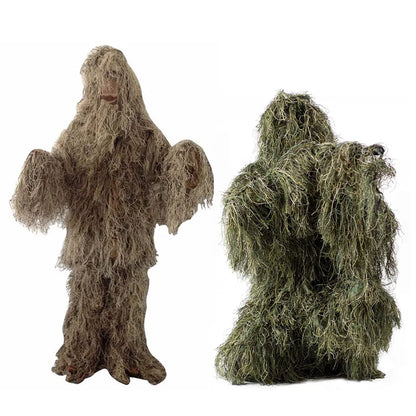 Camouflage Clothing 3D Withered Grass Ghillie Suit 5 PCS Sniper Hunting Suit Hunting Clothes Birding Suit