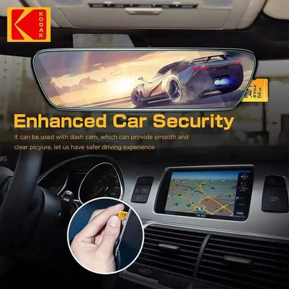 Kodak Micro SD Card Mini SD Class 10 32GB-256GB capacity, suitable for smartphones, dash recorders, drones, gimbals