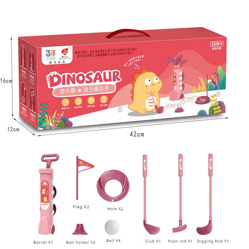 Kids Golf Toy Set - Indoor Outdoor Sports Game for Boys & Girls Perfect Birthday Gift for Children with Putter Balls