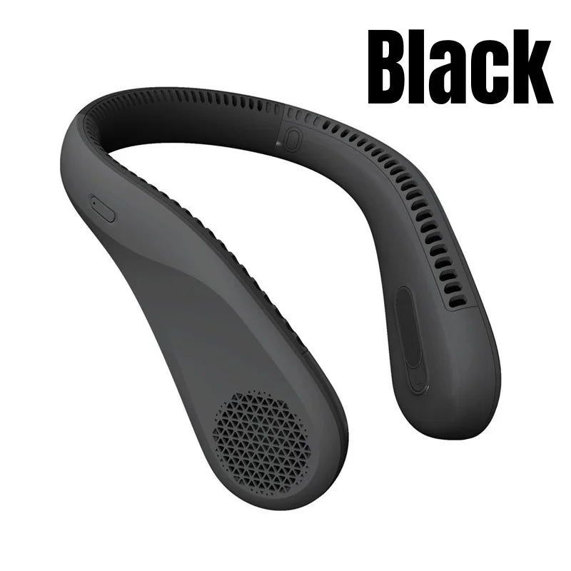 Xiaomi Bladeless Neck Fan Hands-Free USB Rechargeable Portable Cooler Silent Safe Outdoor Travel Sports 3 Speeds for Kids Adults