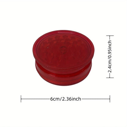 40/60mm Plastic Herb Grinder 3-layer Manual Spice Salt Mill Pepper Mortar Pestle Tobacco Raw Grass Grinder Cigarette Smoke Tool