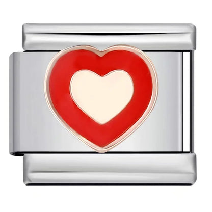 2025 Fashion Love and Romance Modular Italian Charm Links Fit 9mm Stainless Steel Elastic Bracelet Women DIY Jewelry
