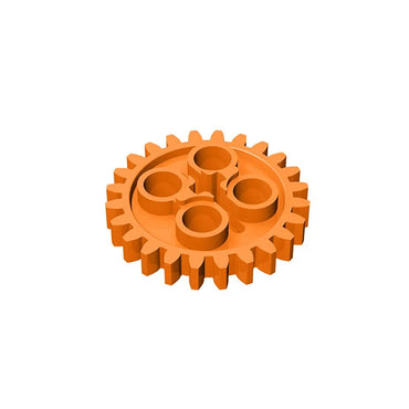 Gobricks 10PCS Gear 24 Tooth 2nd Version - 1 Axle Holecompatible with 3648 24505 pieces of Children's MOC Brick Education Toys