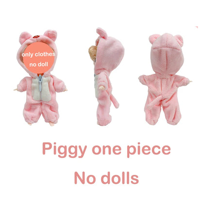 Kawaii Pocket Mini BJD Doll 10Cm Ob11 Dolls Clothes Outfit Dress Surprise 1/12 Baby Bjd Dolls Figure Toys Accesso for Girls Gift