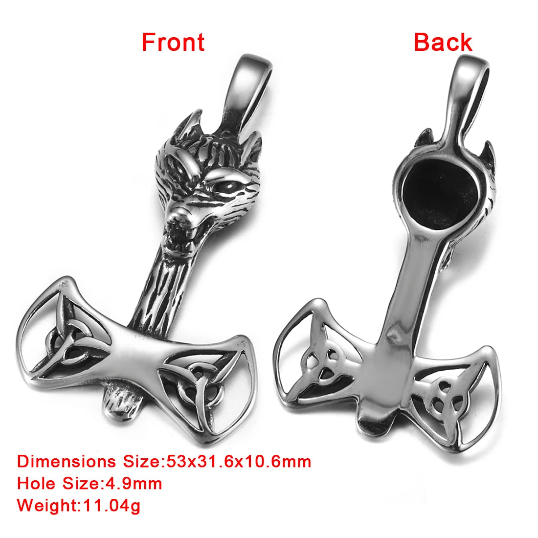 316L Choice Stainless Steel Viking Skull Animal Vintage Pendant for Men Necklace Bracelet DIY Accessories Finding Jewelry Making