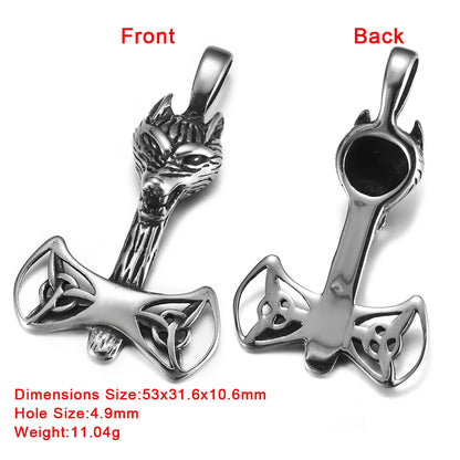 316L Choice Stainless Steel Viking Skull Animal Vintage Pendant for Men Necklace Bracelet DIY Accessories Finding Jewelry Making