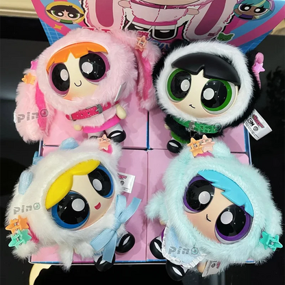 The Powerpuff Girls Cloak Doll Series Blind Box Toy Pendant Doll Anime Cartoon Peripheral Desktop Decor Children Birthday Gifts