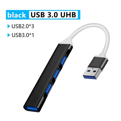 USB HUB USB C Type C HUB USB 3.0 2.0 Adapter Multi Splitter High Speed 5Gbps For PC Macbook Docking Station Computer Accessories