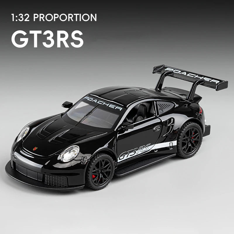 1:32 911 GT3 RS Alloy Die Cast Toy Car Model Sound and Light Children's Toy Collectibles Birthday gift