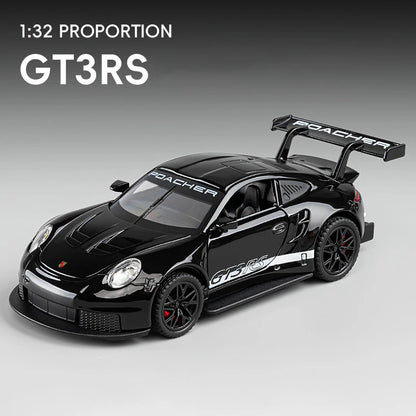 1:32 911 GT3 RS Alloy Die Cast Toy Car Model Sound and Light Children's Toy Collectibles Birthday gift