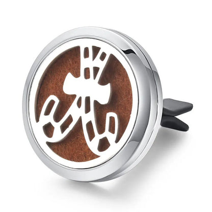 Aromatherapy Jewelry Locket Pendant Car Air Freshener Vent Clip Aroma Perfume Oils Locket Essential Oil Diffuser Car Clip