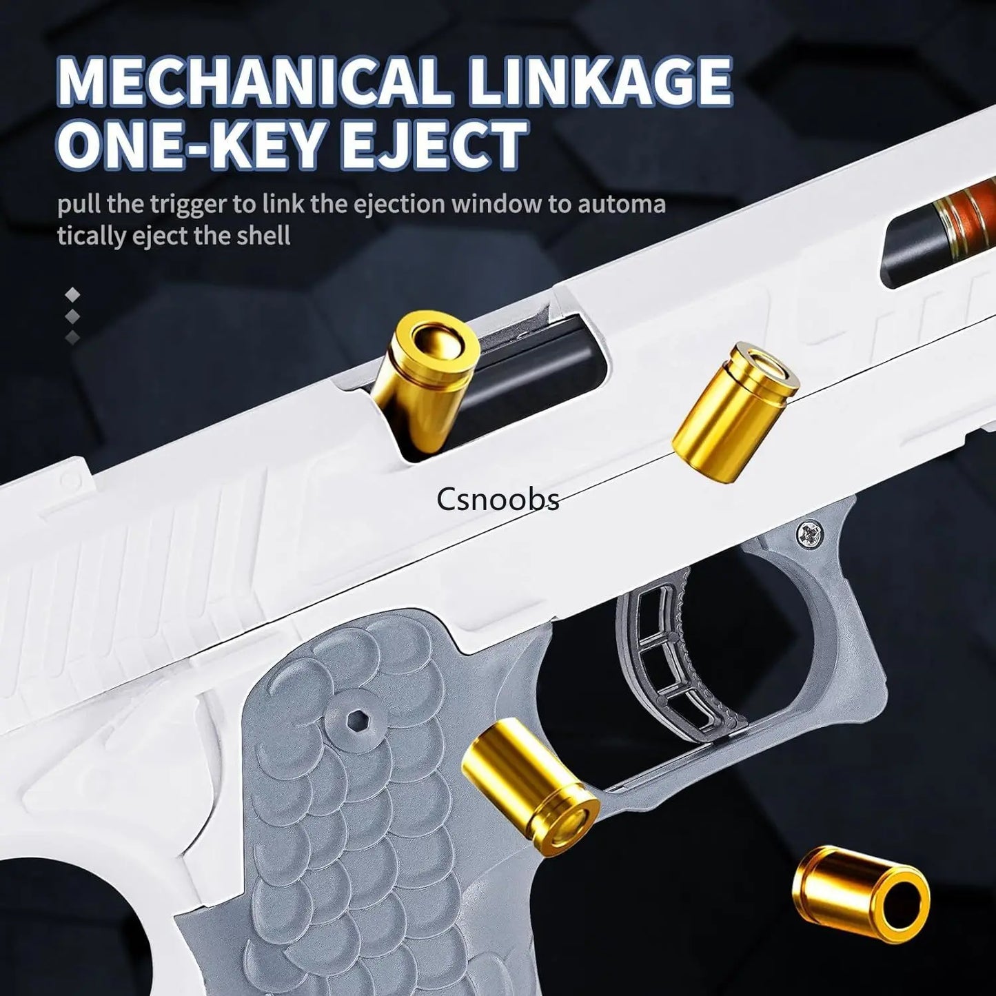 2011 Shell Throwing Toy gun Continuous Firing Blowback Soft Bullet Pistol model Empty Hanging Airsoft Birthday Gifts for Boys