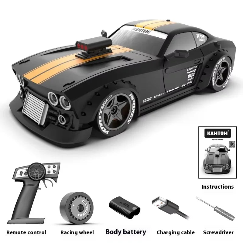 In Stock Kamtom 3299 1:32 Rc Car Upgrade Luminous Metal Servo Motor Car Dodgeboy Toy Car Professional Rc Drift Rc Stunt Car