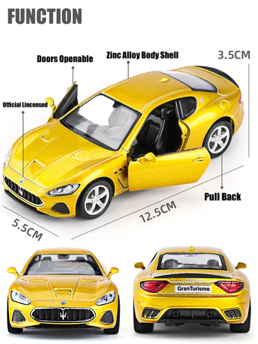 1/36 Maserati GranTurismo MC Super Sport Toy Car Model For Children RMZ CiTY Diecast Miniature Pull Back Collection Gift Kid Boy