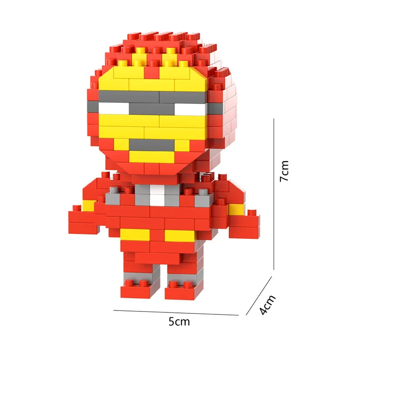 26 Styles New Cartoon Anime Building Blocks  Mini Cute Miniature Bricks Ornaments Small Particle Children's Toys