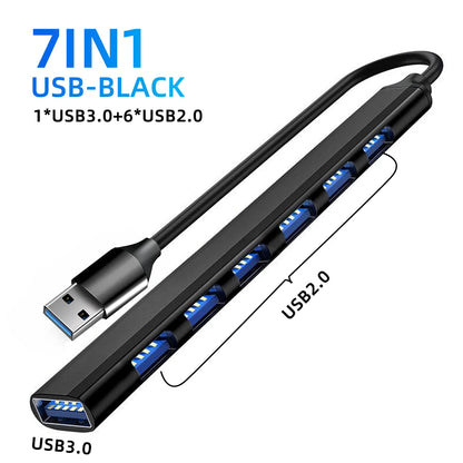 USB HUB USB C Type C HUB USB 3.0 2.0 Adapter Multi Splitter High Speed 5Gbps For PC Macbook Docking Station Computer Accessories