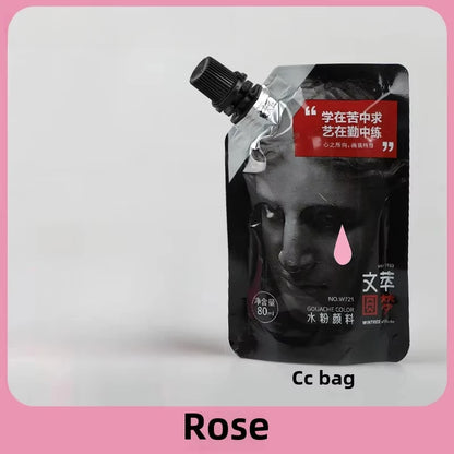 Gouache Pigment Pack Gouache Refill Jelly Pigment Art Students Special Beginners Children's Non-Toxic Super Gouache 80ml