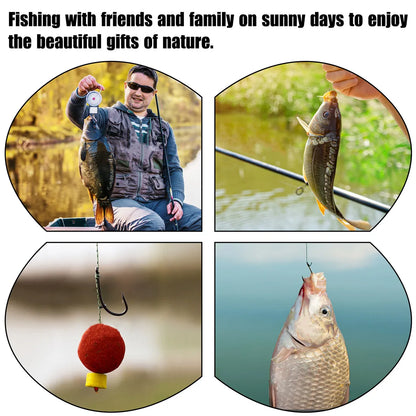 24/48Pcs Ready Made Carp Rigs Barbed Fishing Hook Link with Braided Line Tied Rigs Feeder Leader Carp Fishing Tackle
