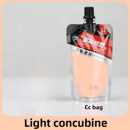 Gouache Pigment Pack Gouache Refill Jelly Pigment Art Students Special Beginners Children's Non-Toxic Super Gouache 80ml