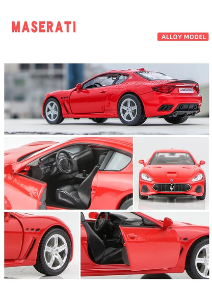1/36 Maserati GranTurismo MC Super Sport Toy Car Model For Children RMZ CiTY Diecast Miniature Pull Back Collection Gift Kid Boy