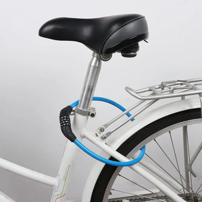 Bicycle Steel Cycle Security Cable Chain Bike Lock Padlock Combination Number 4 Digit Password