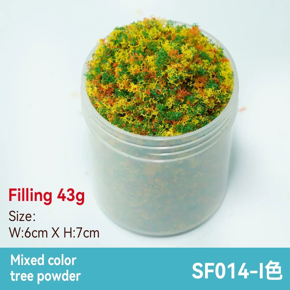 50ml 1-3mm Simulation bush grass sponge tree powder coarse grain flowers leaves diy military train model sand table scene layout