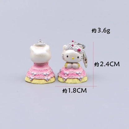 Kawaii Hello Kitty Toy Cute Anime Cat Keychain Backpack Phone Case Decoration Cartoon Festival Gift Women Accessories Wholesale