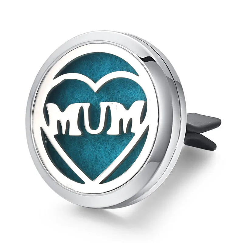 Aromatherapy Jewelry Locket Pendant Car Air Freshener Vent Clip Aroma Perfume Oils Locket Essential Oil Diffuser Car Clip