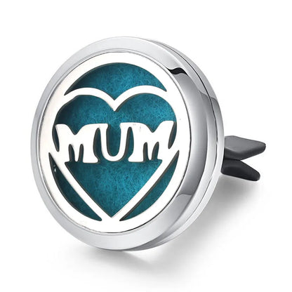 Aromatherapy Jewelry Locket Pendant Car Air Freshener Vent Clip Aroma Perfume Oils Locket Essential Oil Diffuser Car Clip