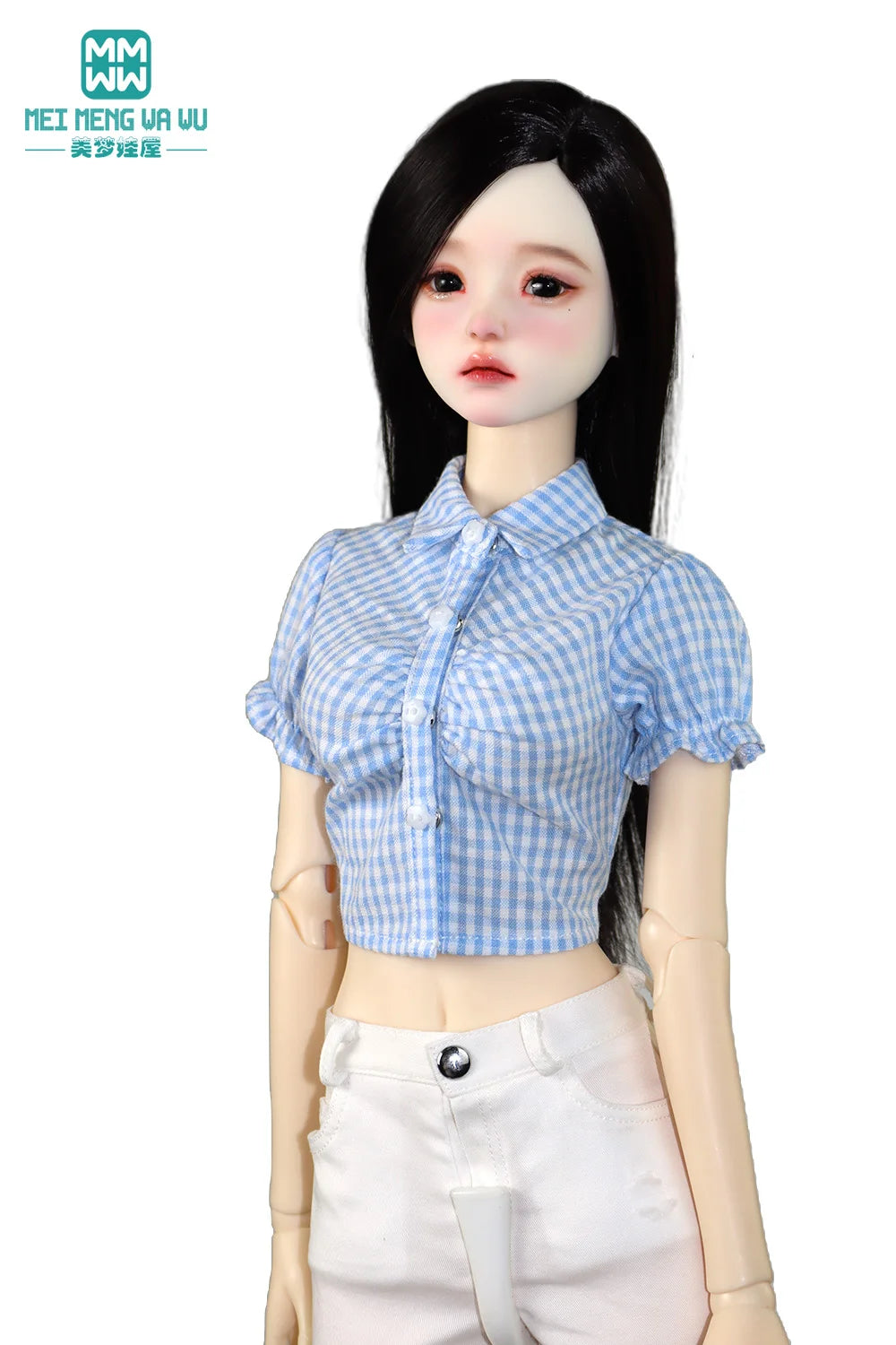 BJD 43-60cm 1/3 1/4 Doll Clothes Joint smart Doll Stylish Plaid Shirt Accessories Girl Gift