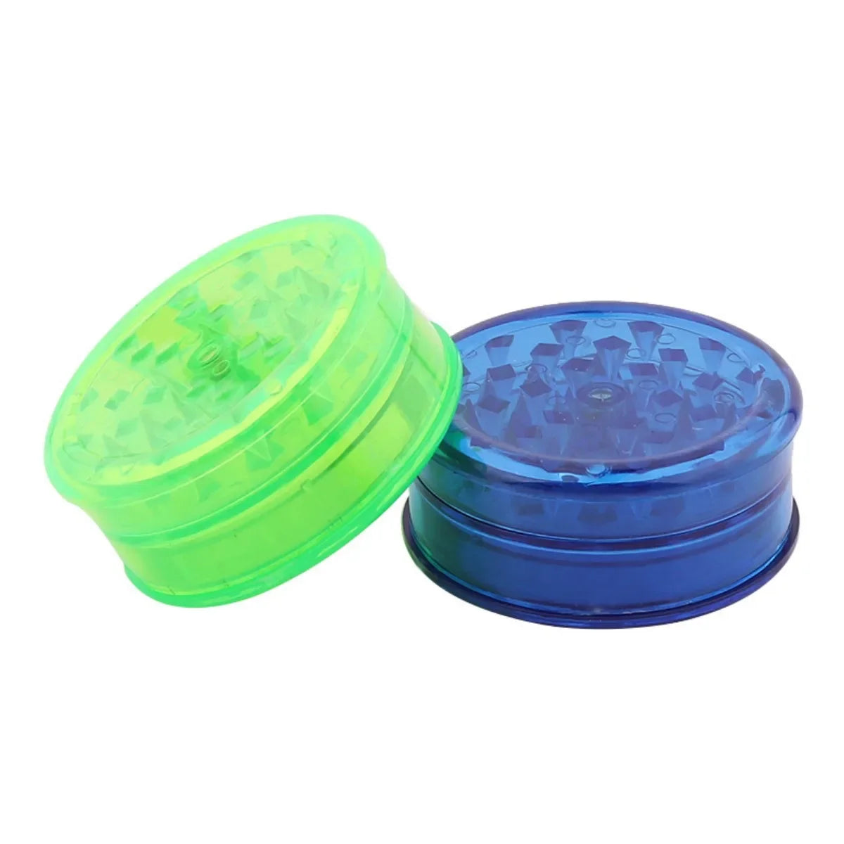 40/60mm Plastic Herb Grinder 3-layer Manual Spice Salt Mill Pepper Mortar Pestle Tobacco Raw Grass Grinder Cigarette Smoke Tool