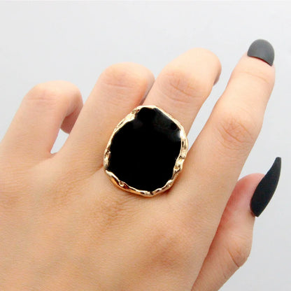Vintage Black Alloy Cartoon Kitten Open Ring For Men And Women Personality Stylish Simple ring Crafts Suitable For Men And Women