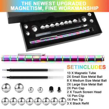Magnetic Fidget Pen DIY Magnet Fidgi Pen Multifunctional Deformable Magnet Writing Ballpoint Toy Pen, Best Gift for Friends