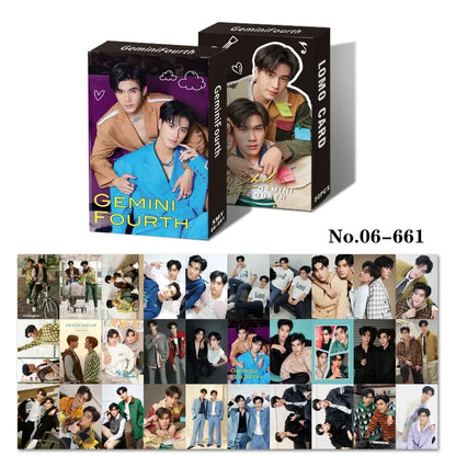 30PC/SET Bossnoeul Bbbuild Pondphuwin Firstkhaotung Geminifourth Perthsaint Winnysatang Netjames Zeenunew Ohmfluke Box Lomo Card