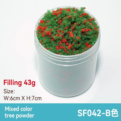 50ml 1-3mm Simulation bush grass sponge tree powder coarse grain flowers leaves diy military train model sand table scene layout