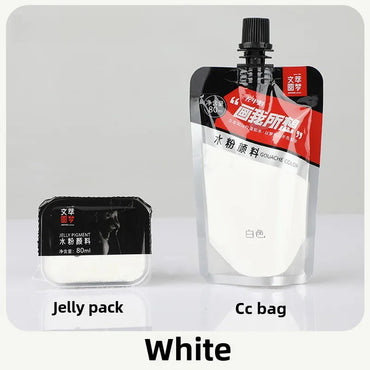 Gouache Pigment Pack Gouache Refill Jelly Pigment Art Students Special Beginners Children's Non-Toxic Super Gouache 80ml