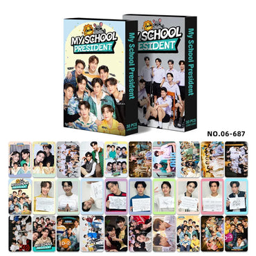 30PC/SET Bossnoeul Bbbuild Pondphuwin Firstkhaotung Geminifourth Perthsaint Winnysatang Netjames Zeenunew Ohmfluke Box Lomo Card