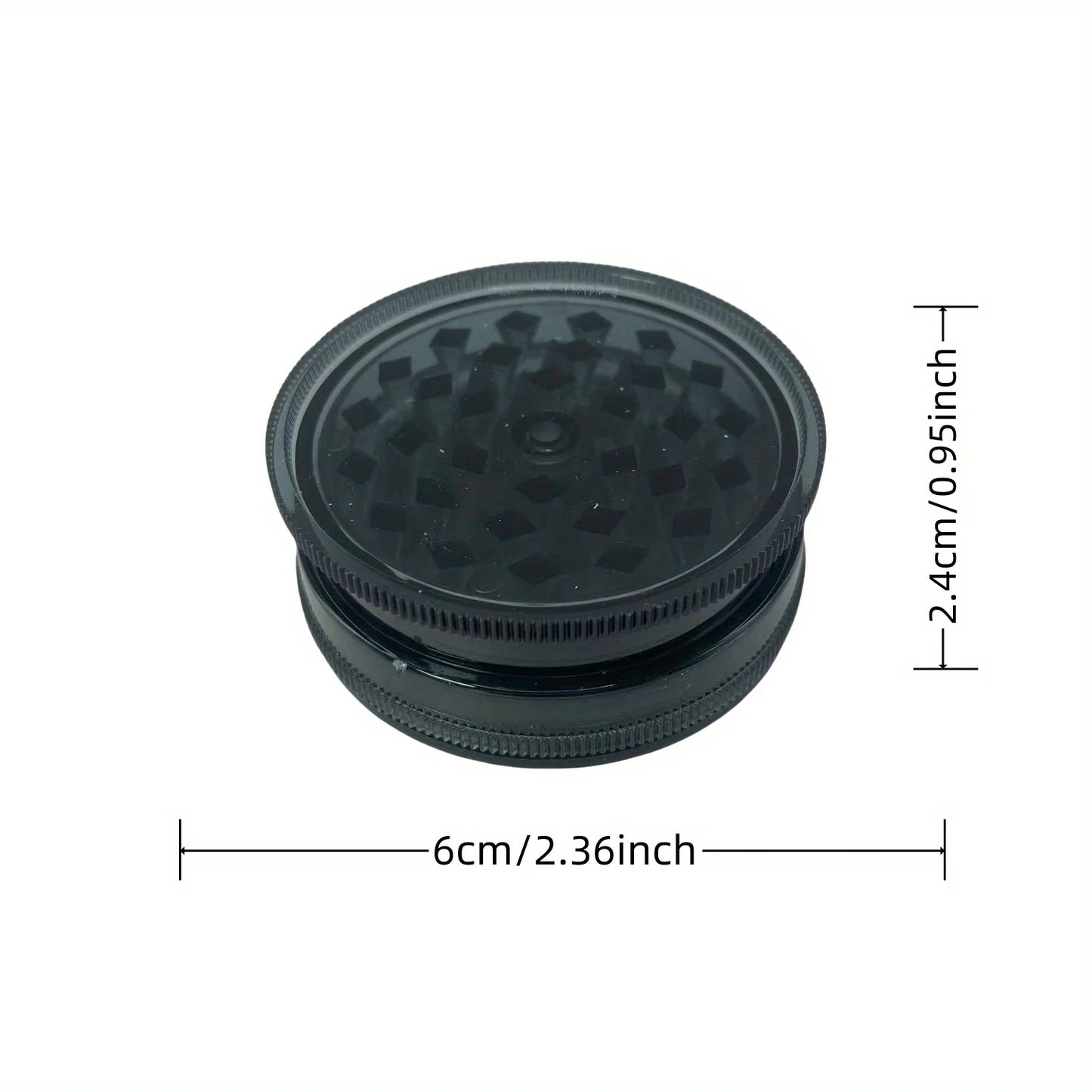 40/60mm Plastic Herb Grinder 3-layer Manual Spice Salt Mill Pepper Mortar Pestle Tobacco Raw Grass Grinder Cigarette Smoke Tool