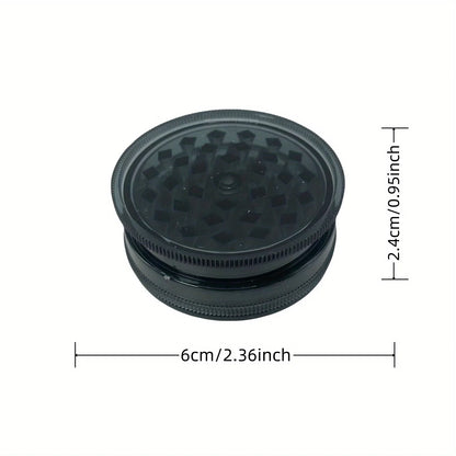 40/60mm Plastic Herb Grinder 3-layer Manual Spice Salt Mill Pepper Mortar Pestle Tobacco Raw Grass Grinder Cigarette Smoke Tool