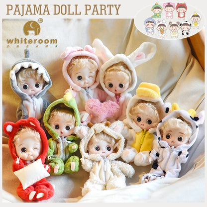 Kawaii Pocket Mini BJD Doll 10Cm Ob11 Dolls Clothes Outfit Dress Surprise 1/12 Baby Bjd Dolls Figure Toys Accesso for Girls Gift