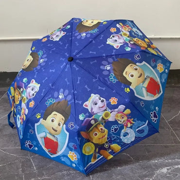 PAW Patrol Umbrellas for Children Cartoon Manual Umbrella Rain Gear Accessories Kawaii Chase Folding Umbrellas Boys Girls Gifts