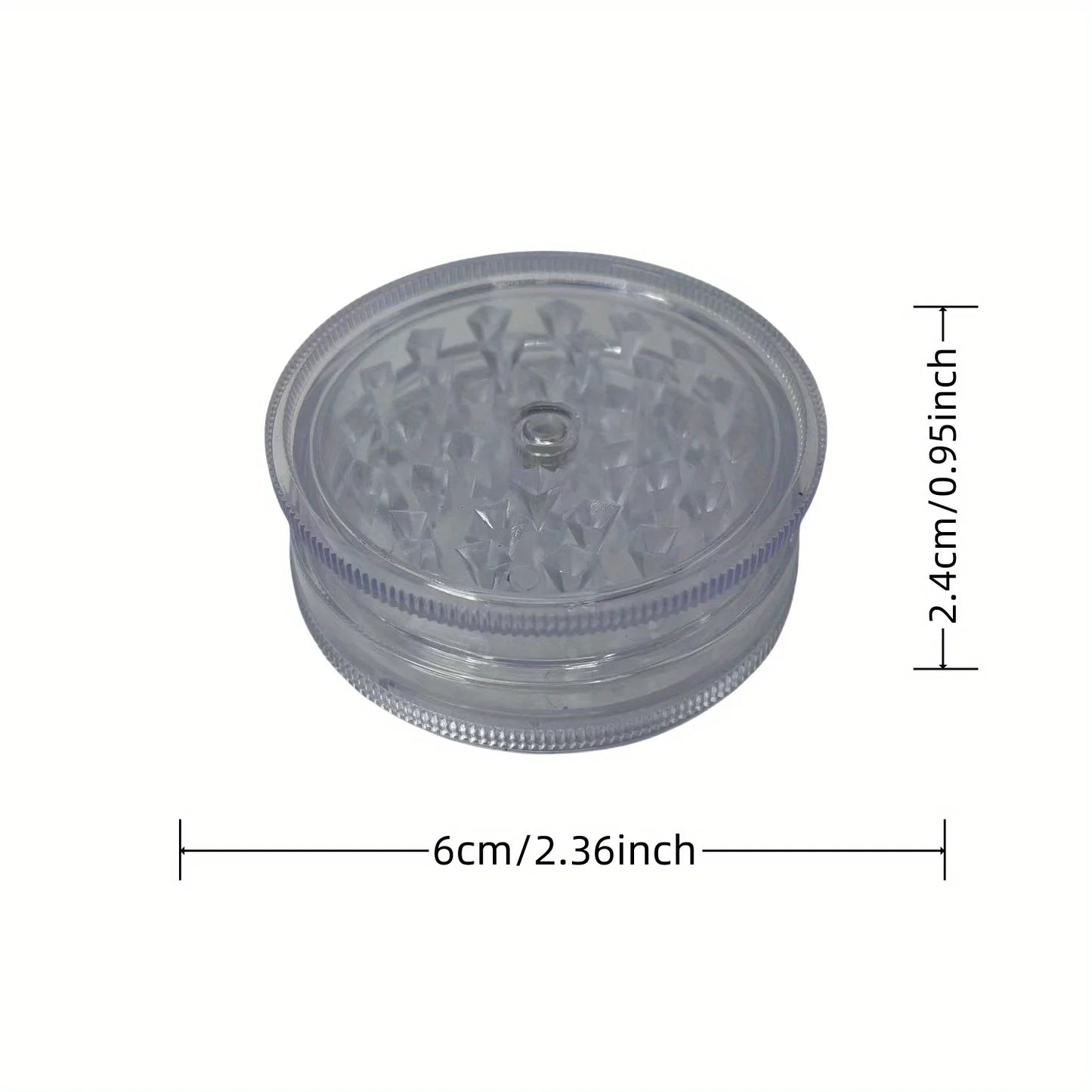 40/60mm Plastic Herb Grinder 3-layer Manual Spice Salt Mill Pepper Mortar Pestle Tobacco Raw Grass Grinder Cigarette Smoke Tool